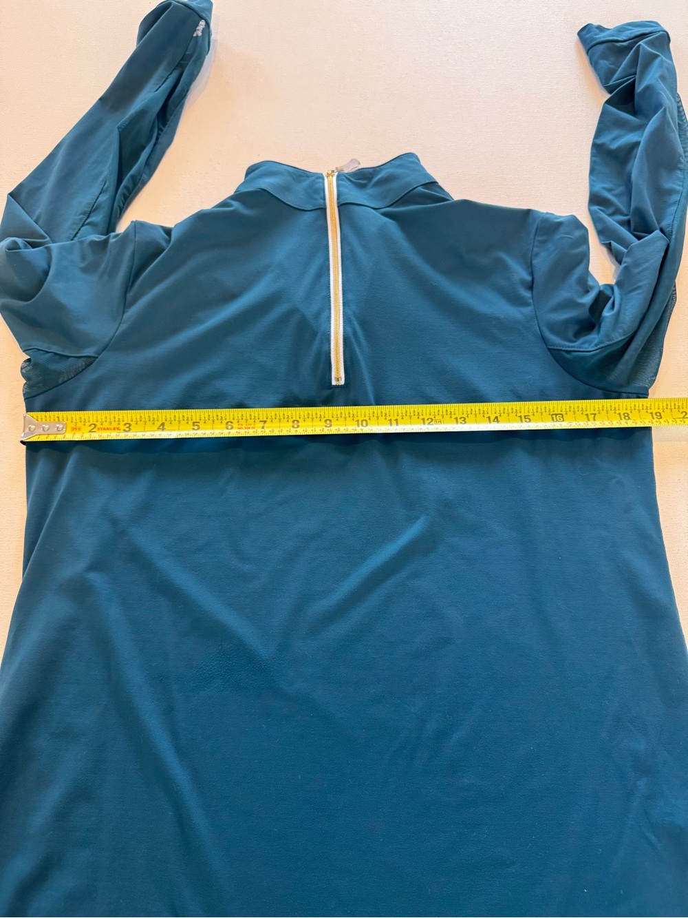 Tailored Sportsman Icefil 1/4 Zip Equestrian Riding Sun Shirt - Women’s L - Teal - Picture 10 of 13